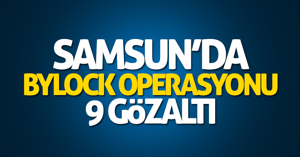Samsun'da ByLock operasyonu: 9 gözaltı