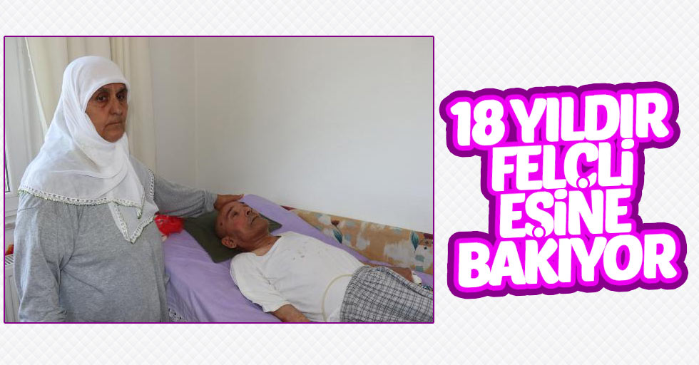 Samsun'da yaşlı kadın 18 yıldır yatalak eşine bakıyor