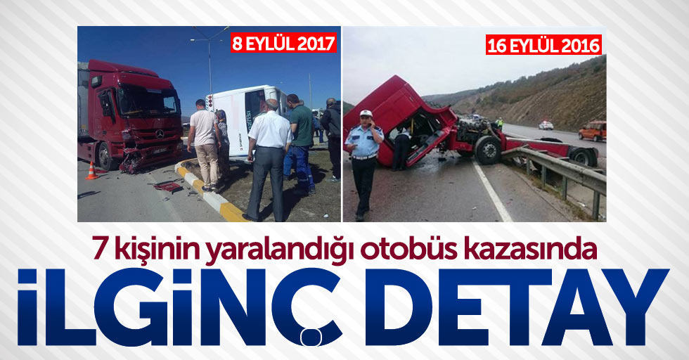 Samsun'daki otobüs kazasında ilginç detay