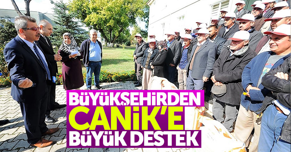 Samsun Büyükşehir Belediyesi’nden Canik’e destek