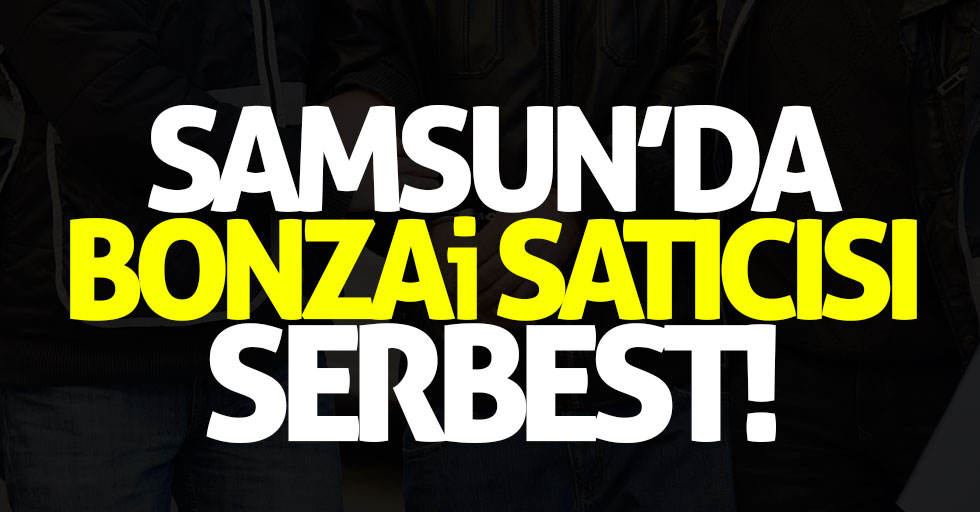 Samsun'da bonzai satıcısı serbest bırakıldı