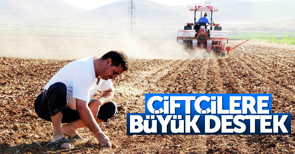 Samsun'da çiftçilere büyük destek