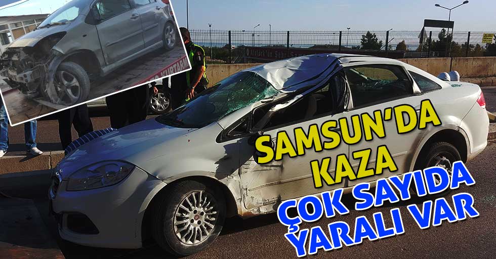 Samsun'da iki ayrı kaza, çok sayıda yaralı!