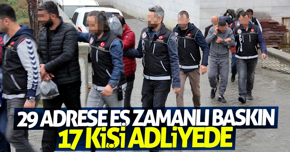 Samsun'da torbacı operasyonu: 8 tutuklu