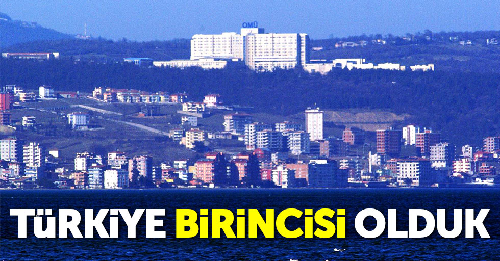 Samsun OMÜ Türkiye'de birinci oldu
