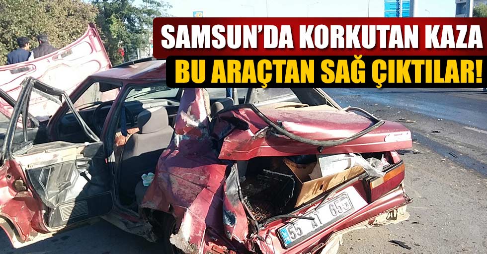 Samsun’da korkutan kaza: 3 yaralı