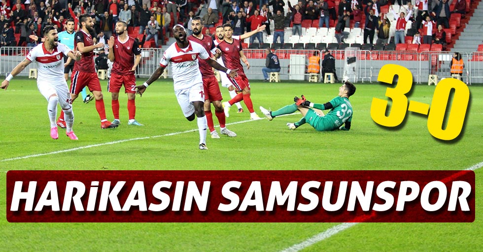 Samsunspor seyircisi önünde şov yaptı