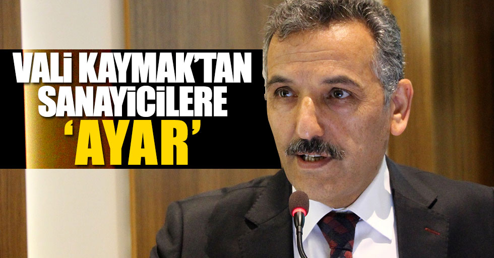 Samsun Valisi Osman Kaymak'dan sanayicilere gönderme