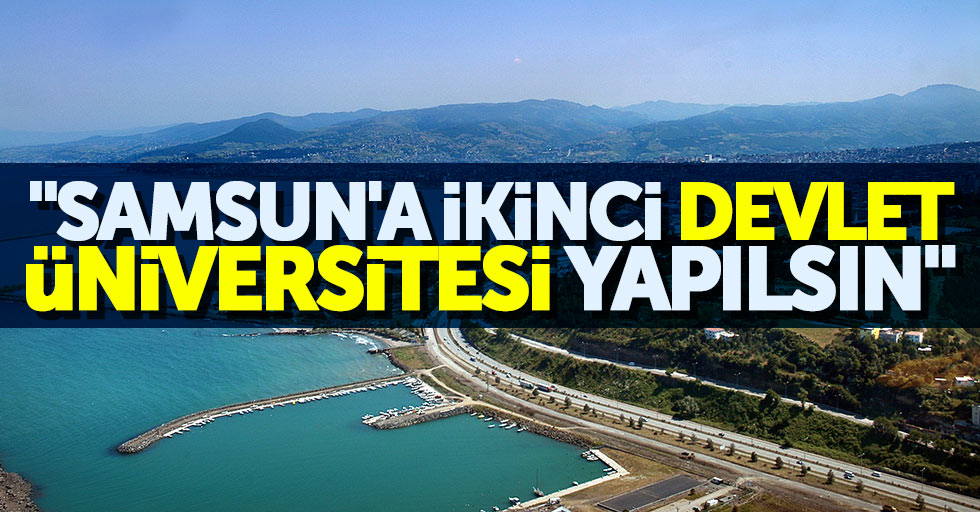 Taner Tekin: Samsun’a ikinci devlet üniversitesi yapılsın
