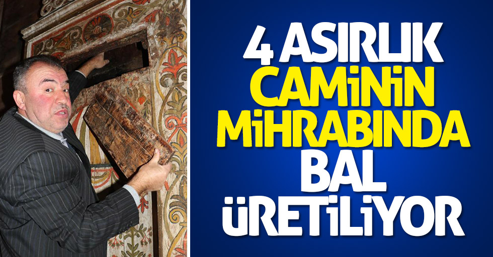 4 asırlık caminin mihrabında bal üretiliyor