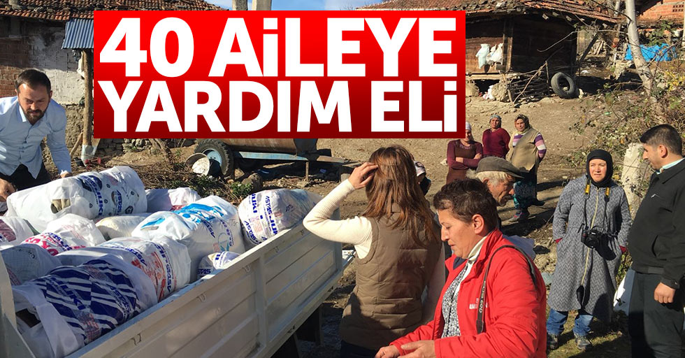 Samsun'da 40 aileye yardım eli