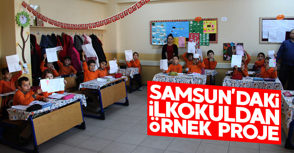 Samsun'daki ilkokuldan örnek proje