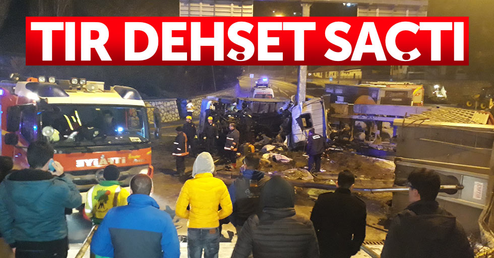 Samsun plakalı tır Ankara'da kaza yaptı: 1 ölü