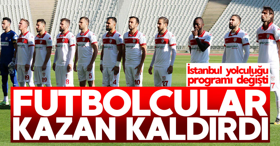 Samsunspor'da futbolcular kazan kaldırdı