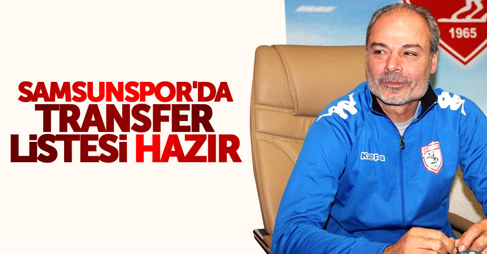Samsunspor'da transfer listesi hazır