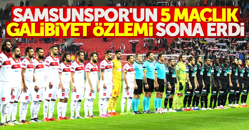 Samsunspor’un 5 maçlık galibiyet özlemi sona erdi