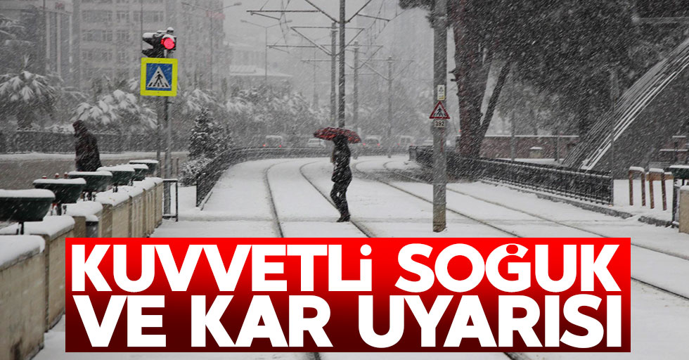 Samsun'da kuvvetli soğuk ve kar uyarısı