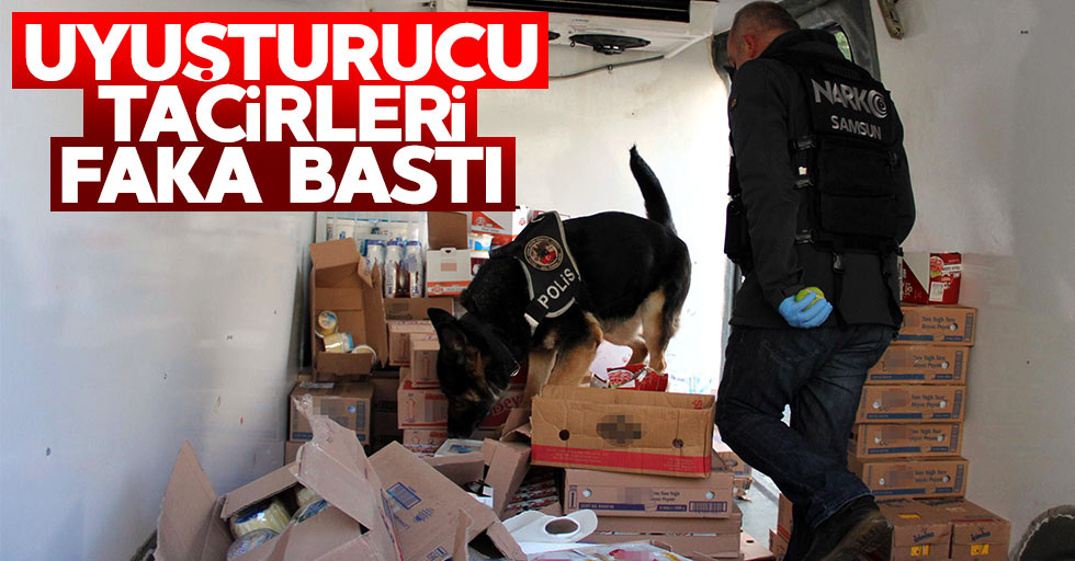 Samsun'da narkotik köpeği uyuşturucu tacirlerini yakalattı