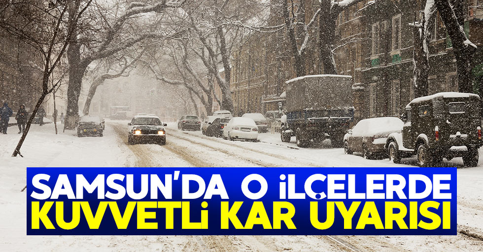 Samsun'da o ilçelerde kuvvetli kar yağışı uyarısı!