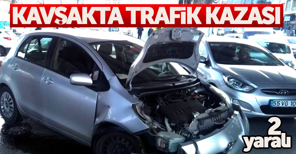Samsun'da kavşakta trafik kazası