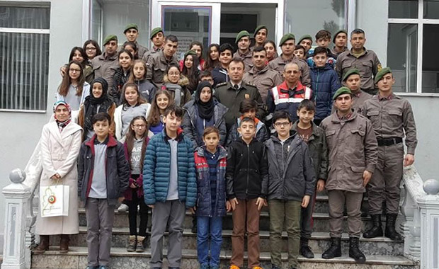 Samsun'da öğrencilerden Afrin'e destek