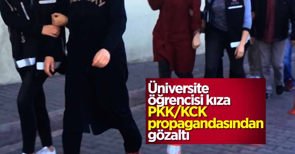 Samsun'da PKK propagandası yapan kıza gözaltına