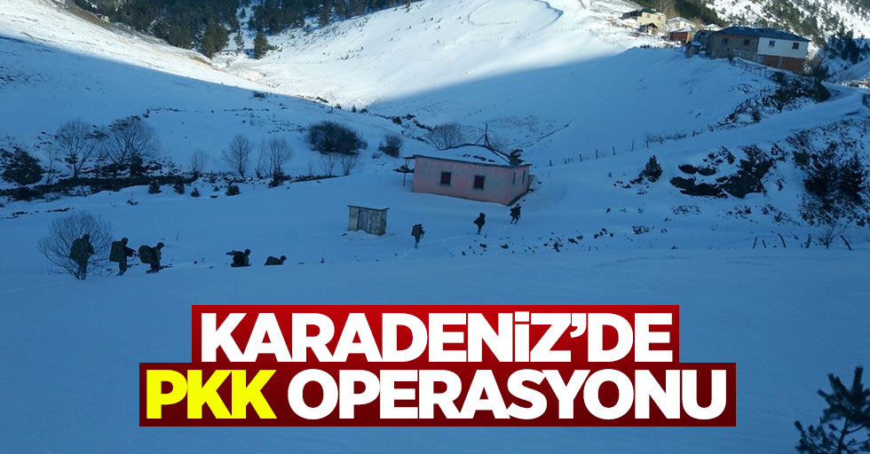 Karadeniz'de PKK operasyonu