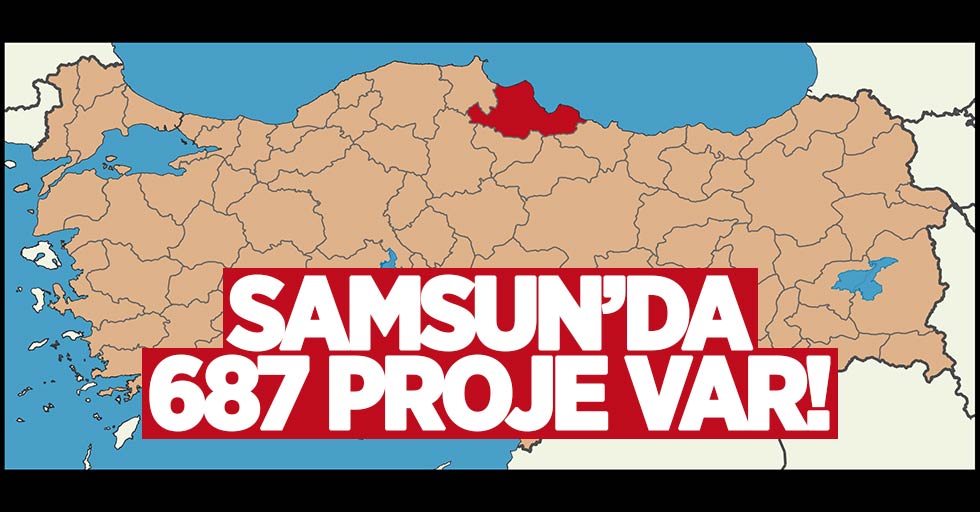 Samsun'da 687 proje var