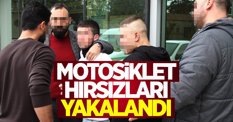 Samsun'daki motosiklet hırsızları yakalandı