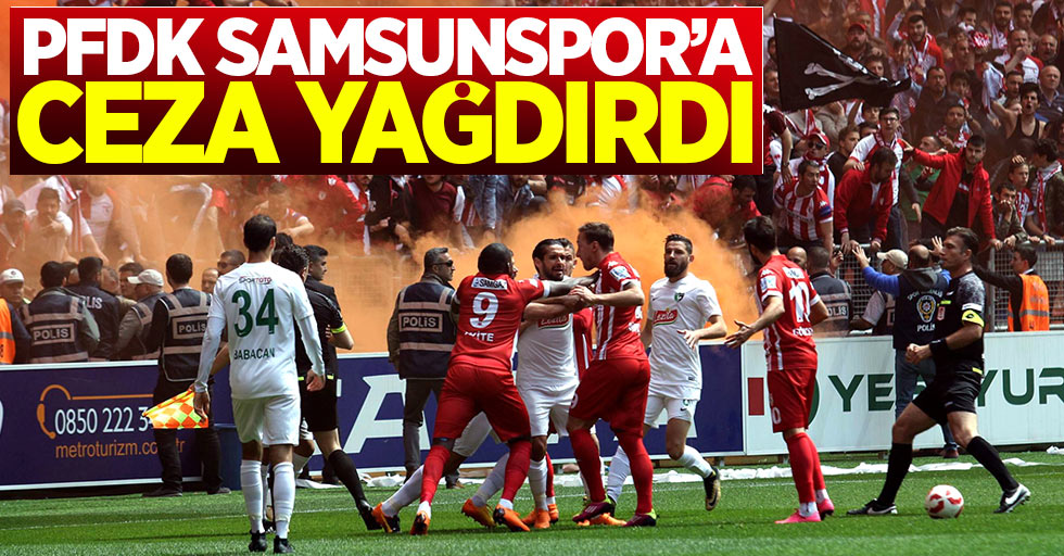 PFDK Samsunspor'a ceza yağdırdı