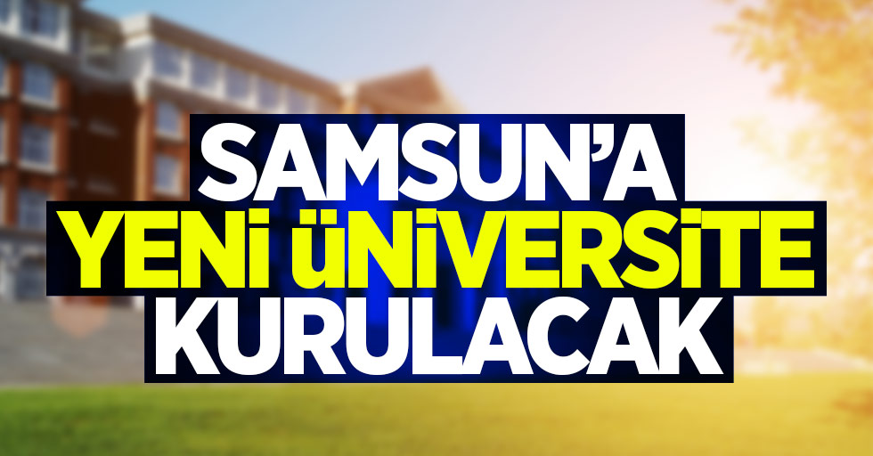 Samsun'a yeni üniversite kuruluyor