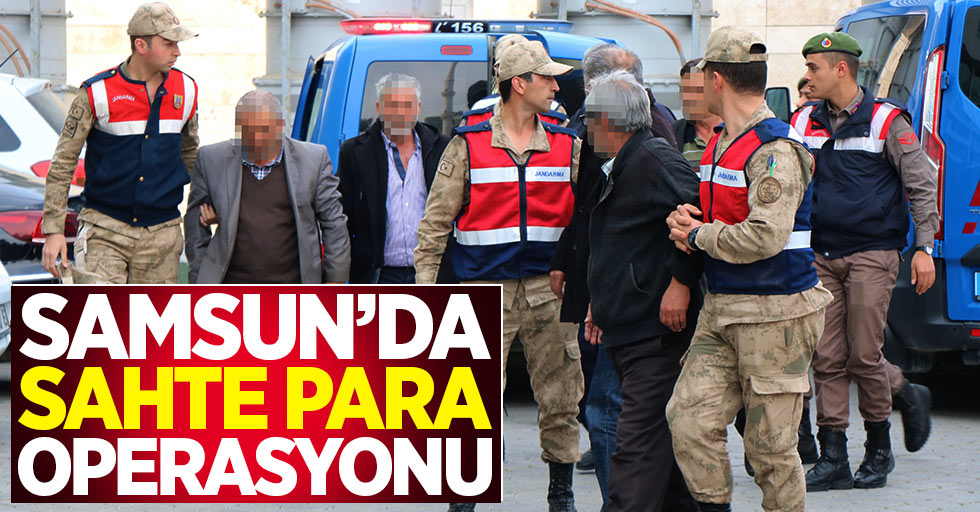 Samsun'da sahte para operasyonu: 6 gözaltı