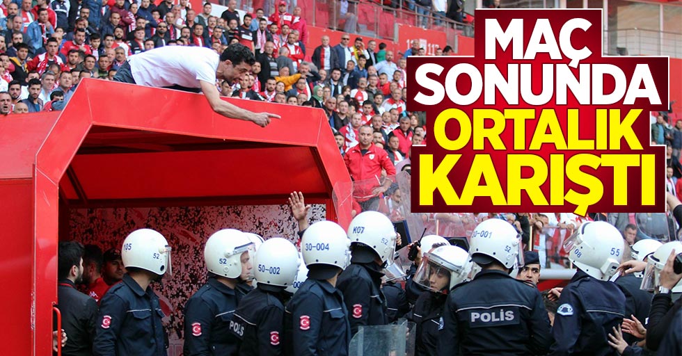 Samsunspor Denizlispor maçı sonrası gerginlik
