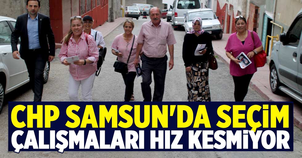 CHP Samsun'da seçim çalışmaları hız kesmiyor