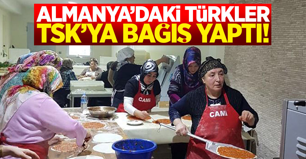 Gurbetteki Türklerden TSK'ya bağış