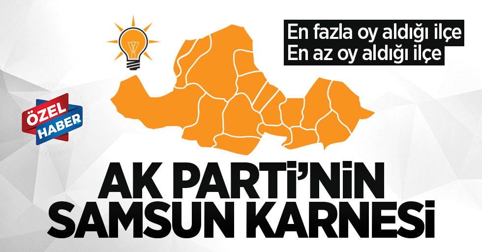 AK Parti'nin Samsun seçim karnesi