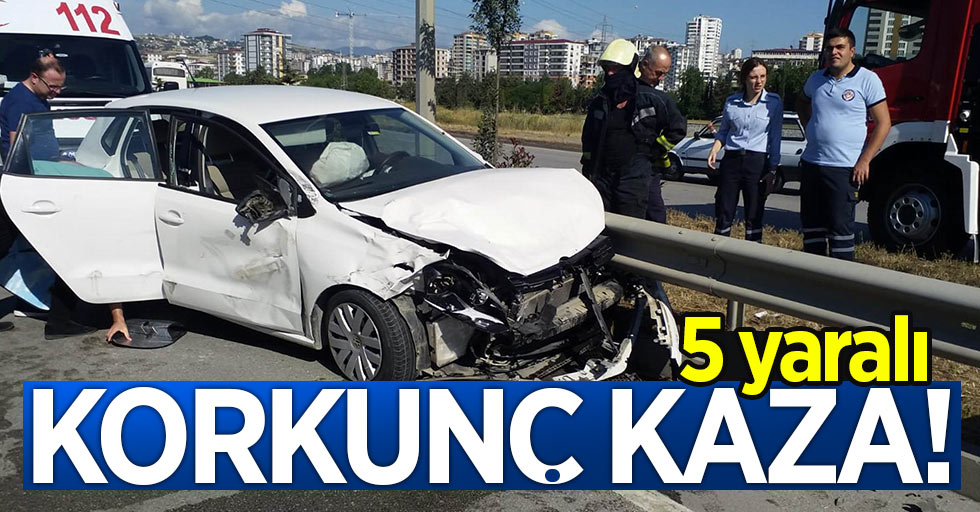 Samsun'da korkunç kaza: 5 yaralı