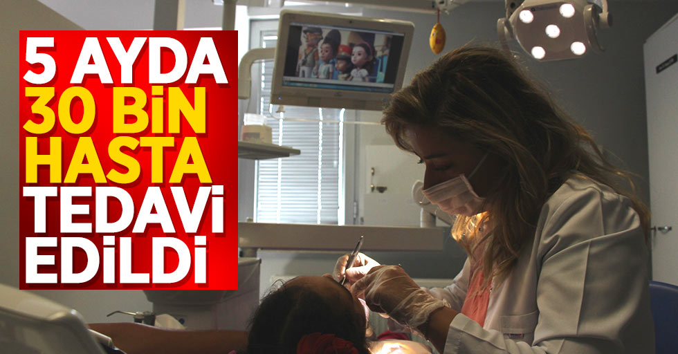 Atakum'da 5 ayda 30 bin diş hastası tedavi edildi
