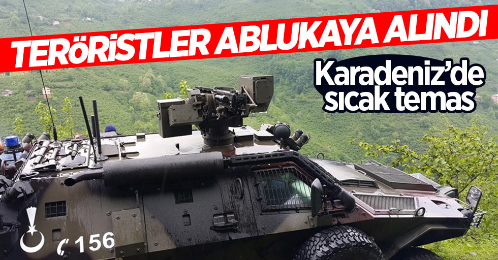 Karadeniz'de PKK'lı 4 terörist ablukaya alındı