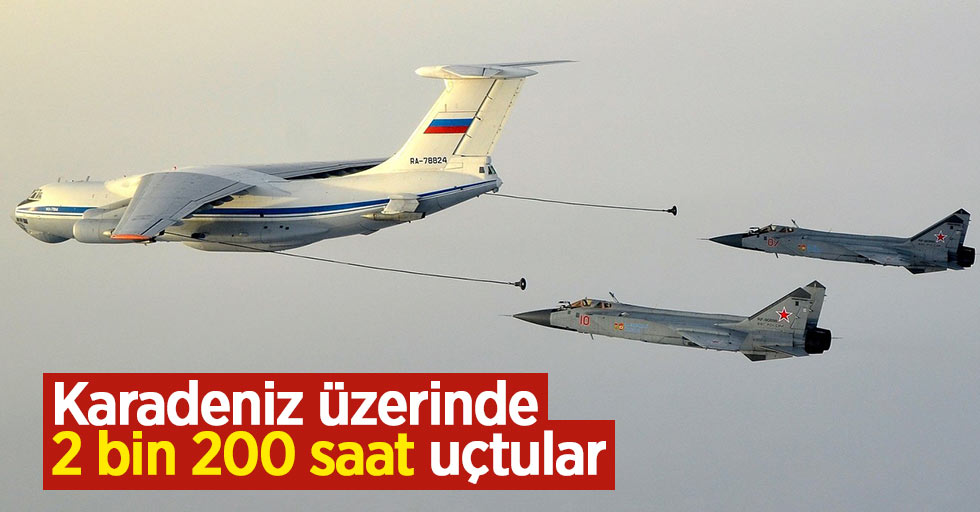 Rus askeri uçaklar Karadeniz'de 2 bin saat uçtu