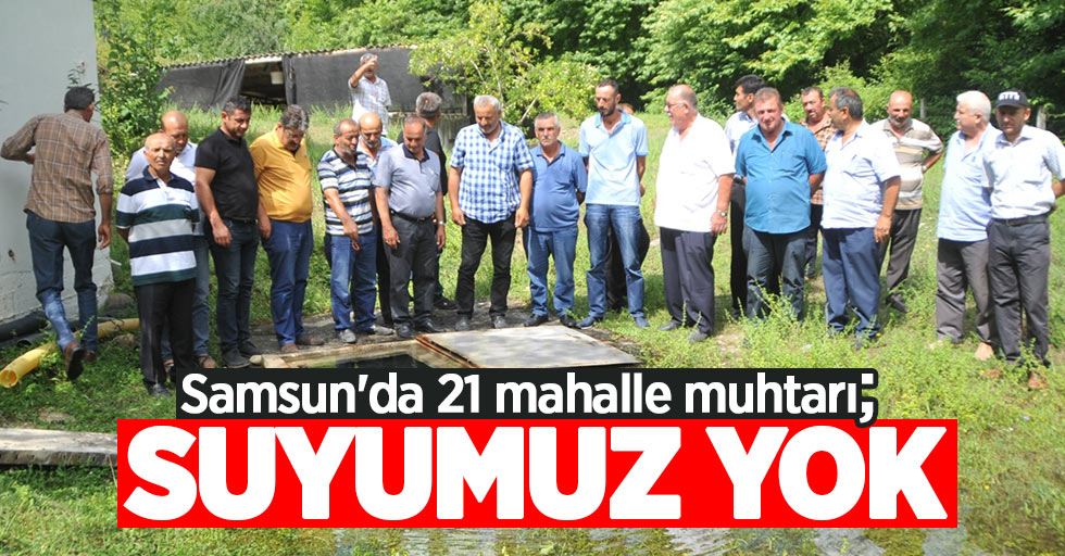 Samsun'da 21 mahalle muhtarı: Suyumuz yok