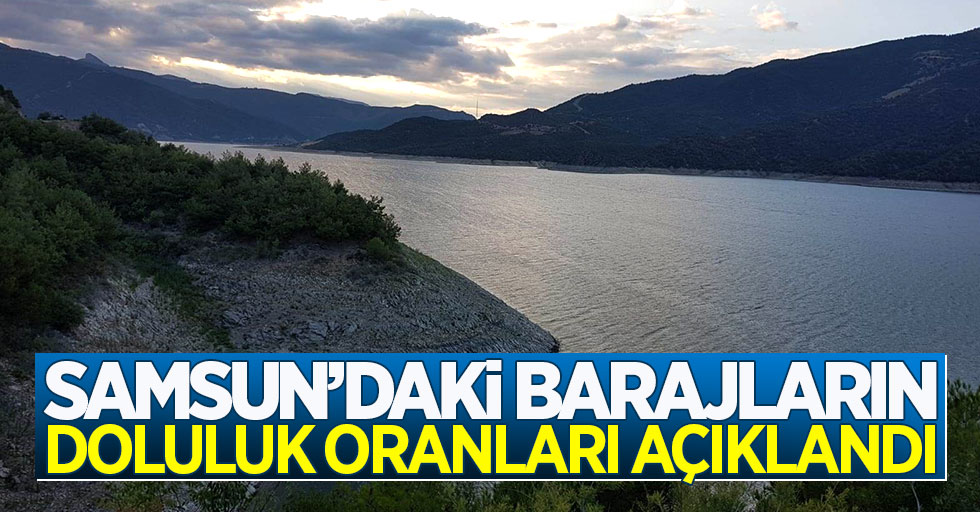 Samsun'da barajların doluluk oranları açıklandı