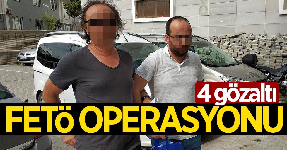 Samsun'da FETÖ operasyonu: 4 gözaltı