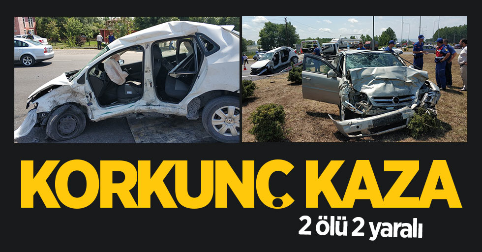 Samsun'da korkunç kaza: 2 ölü 2 yaralı