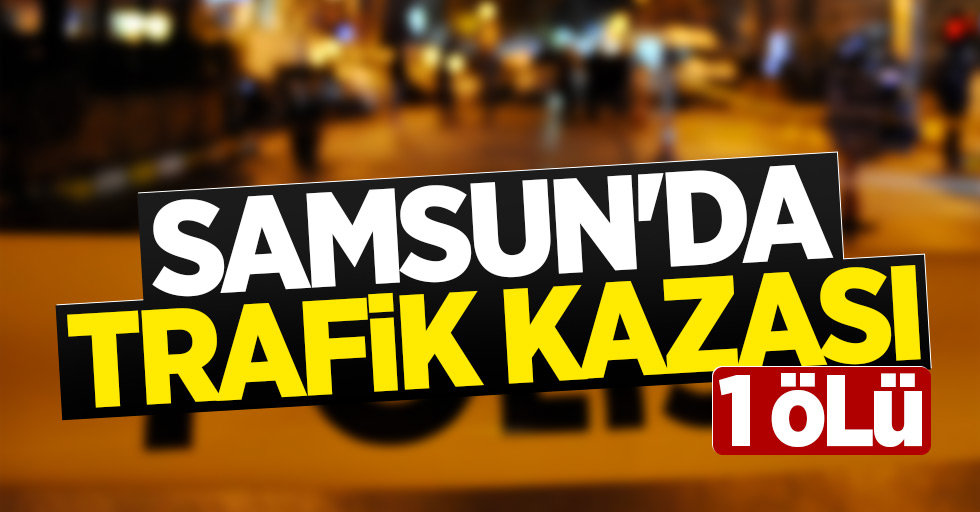 Samsun'da trafik kazası: 1 ölü