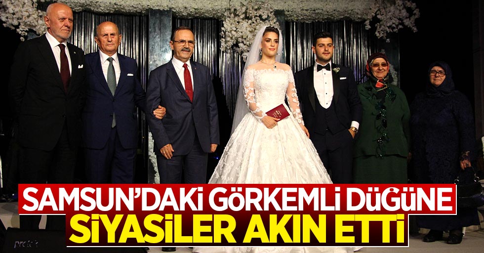 Samsun'daki görkemli düğüne siyasiler akın etti