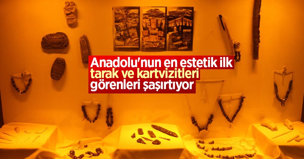 Anadolu'nun ilk tarak ve kartvizitleri Samsun'da bulundu