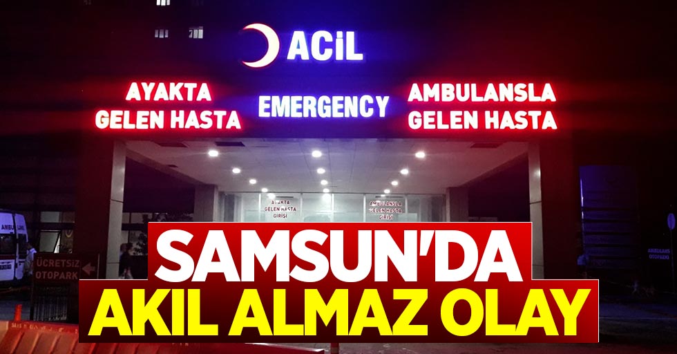 Samsun'da bıçaklı saldırıda 1 kişi yaralandı