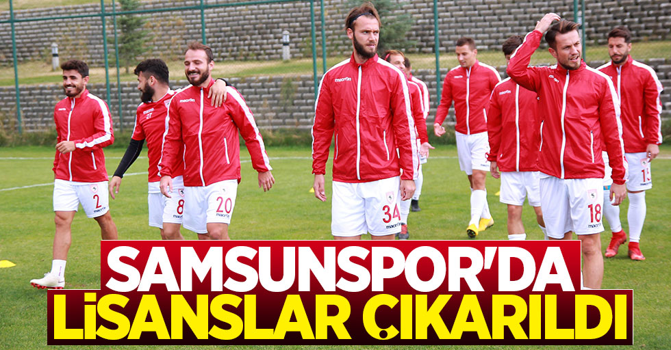 Samsunspor'da yenilerin lisansları çıkarıldı