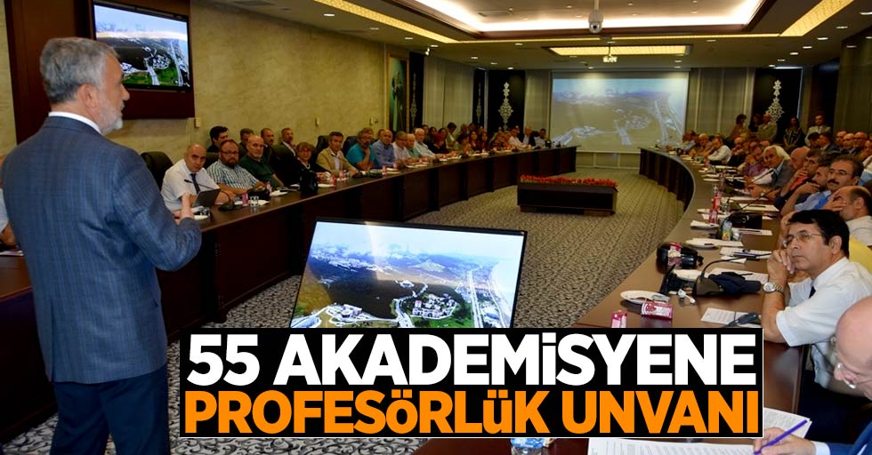 OMÜ'de 55 kişiye profesörlük 